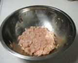 簡単給食 わかめ入りシャキシャキつくね作り方1写真