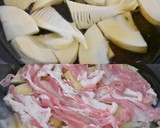 豚こま切れ肉とたけのこの甘辛とろみ煮込み作り方3写真