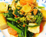 さっと簡単♪菜の花とさつま揚げの麻婆炒め作り方4写真