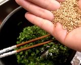 ほうれん草の茎ふりかけ〜♪作り方4写真