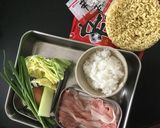 辛ラーメンでそば飯 ➕辛スープ作り方3写真