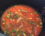 野菜ジュースで炊くイタリアンなイカ飯作り方3写真