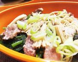 豚肉とほうれん草のレンジ蒸し作り方4写真