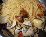 竹の子と蛤のパスタ作り方13写真