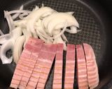 ベーコンと野菜の和風パスタ作り方2写真