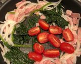 ベーコンと野菜の和風パスタ作り方4写真