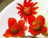 ミニトマトでお花作るよ。作り方14写真