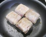 簡単！肉豆腐風☆はんぺんチーズ肉巻きマキ作り方3写真