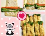 Fried Tofuの野菜巻き焼き♪作り方2写真