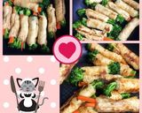 Fried Tofuの野菜巻き焼き♪作り方4写真