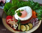 野菜たっぷり🥗カフェ風 ロコモコ丼作り方7写真