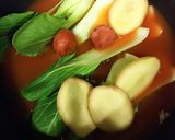 赤魚とチンゲン菜の濃い野菜スープ煮作り方2写真