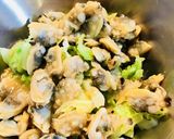 簡単小鉢☆春キャベツとあさりのぬた和え作り方5写真