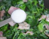 春色ふわっ＊ほうれん草とベーコンの卵とじ作り方13写真