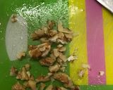 菜の花とクルミ、花かつおとじゃこ和え作り方3写真