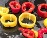 ピーマンのリングハンバーグ◎肉詰め！作り方2写真