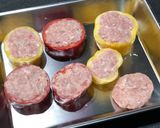 ピーマンのリングハンバーグ◎肉詰め！作り方5写真