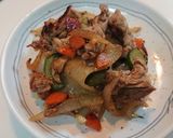 豚肩ロースと野菜の甘辛胡麻味噌炒め作り方4写真