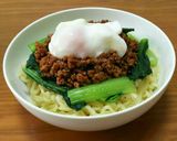辛ラーメンで温玉汁なし担々麺風♪作り方7写真