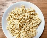 ザックザク☆茹でずに辛ラーメンサラダ作り方1写真