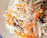 たっぷりキノコの中華スープ作り方5写真