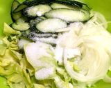 簡単☆やみつき牛肉サラダ作り方1写真