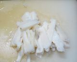 タケノコとミツバの卵とじ作り方1写真