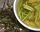 野草と鶏肉のスキヤキ風！作り方2写真