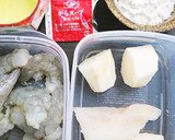 野菜と海老真丈蓮根挟み揚げ割下簡単餡掛け作り方1写真