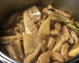 豚肉とたけのこの黒酢煮込み作り方5写真