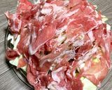 レンチン簡単！豚もやしとキャベツの温野菜作り方1写真