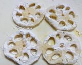 野菜と海老真丈蓮根挟み揚げ割下簡単餡掛け作り方10写真