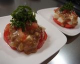 混ぜるだけ！トマトと豆腐と納豆のサラダ作り方3写真