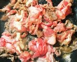 お弁当に！生姜なし！牛薄切り肉の甘辛炒め作り方1写真