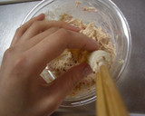 お弁当のおかず★梅ツナマヨのちくわピカタ作り方2写真
