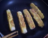 お弁当のおかず★梅ツナマヨのちくわピカタ作り方3写真