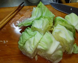 豚こまとキャベツのオイスターソース炒め作り方1写真
