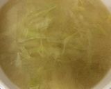 キャベツと卵のお味噌汁作り方3写真