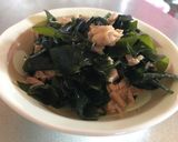 レンジで簡単！ツナとわかめのマヨ和え作り方4写真