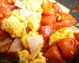 ふんわり卵とトマトのケチャップ炒め♫作り方4写真