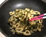 レンコンとすき昆布のきんぴら作り方4写真