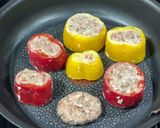 ピーマンのリングハンバーグ◎肉詰め！作り方6写真