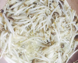 もやしときのこバター醤油炒めた作り方4写真