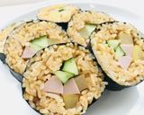 辛ラーメンでソバメシお手軽キンパ風作り方6写真