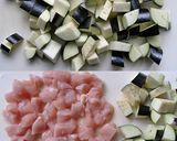 鶏むね肉とナスのしょうが焼き丼作り方1写真