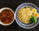 辛ラーメンで!焦がしネギ香る、旨辛つけ麺作り方6写真