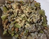 納豆と大根の葉っぱの甘辛まぜご飯作り方6写真