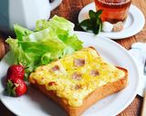 カルボナーラ風＊卵とろ〜ドテマヨトースト作り方6写真