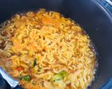 あさり＆キャベツのアーリオ☆辛ラーメン作り方2写真