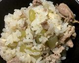 ふきと豚肉の炊き込みご飯作り方9写真